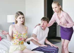Mẹ kế bắt cục vàng riêng của ông chồng làm tình với cậu con trai
